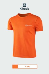 Áo thun trơn Kihaclo màu cam K102