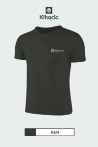 Áo thun trơn Kihaclo màu đen K104