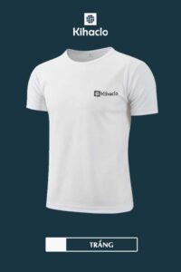 Áo thun trơn Kihaclo màu trắng K105
